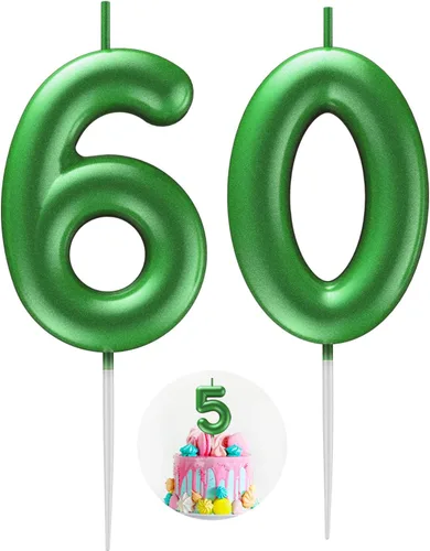 Miniatura 126 de Velas número 2 arcoíris con número 3D de feliz cumpleaños para decoración de fiesta de pastel de cumpleaños, suministros de celebración