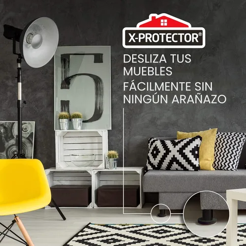 Miniatura 6 de Deslizadores de muebles de fieltro para pisos de madera dura, 24 deslizadores de muebles de 2 1/2 pulgadas, deslizadores de fieltro resistentes