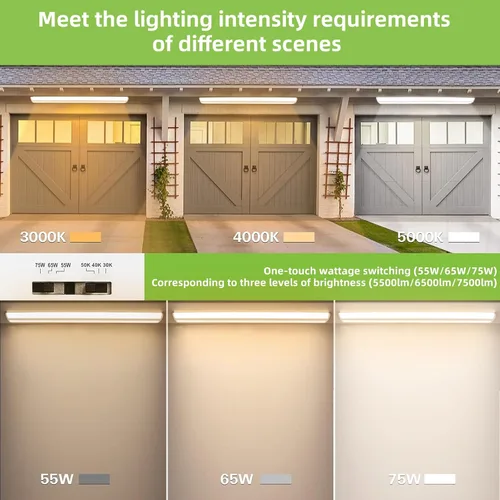 Miniatura 2 de hykolity Luz envolvente de 4FT 5" W LED con 3 vatios/3 CCT seleccionable 55W-75W, 3000K-5000K, 5500LM-7500LM, No Glare, Flush Mount Ceiling Light