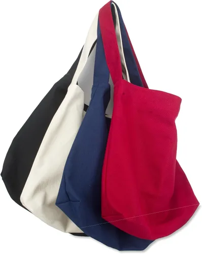Miniatura 7 de Bolsa de lona con cierre magnético de gran tamaño, diseño simple, grueso y resistente