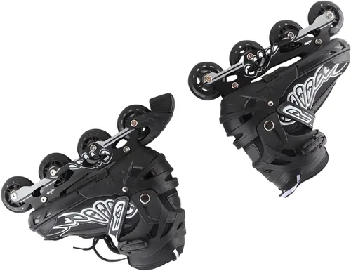 Adjustable Inline Skates Indoor Outdoor Fitness Skates Kids Boys Girls Ladies Blue Black S M L