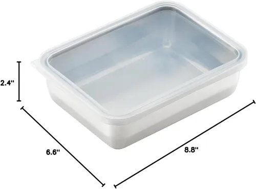 Miniatura 5 de ヨシカワ(Yoshikawa) YJ2346 Contenedor de almacenamiento para platos laterales, mediano, 5.1 fl oz (58.5 fl oz)