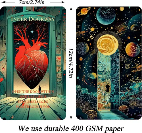 Miniatura 4 de Seeds of Stardust Oracle Deck, Cartas cósmicas de Oráculo para la intuición, 80 cartas del tarot para orientación divina y mensajes superiores del yo