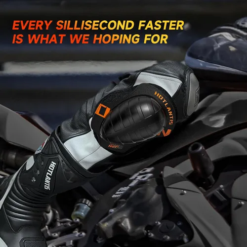 Miniatura 2 de Rodilleras universales para motocicleta, rodilleras en estilo Kendo para carreras o entrenamiento en días de pista o conducción en moto al aire