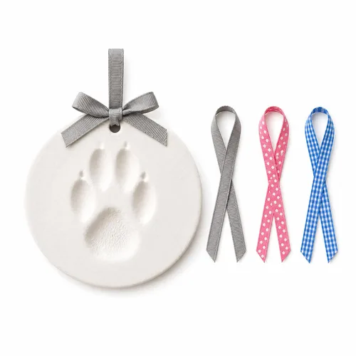 Miniatura 19 de Reece Studio Kit de arcilla para imprimir huellas de bebé en lata, creadores de huellas de mano o pie de recién nacido, caja de recuerdos para bebé