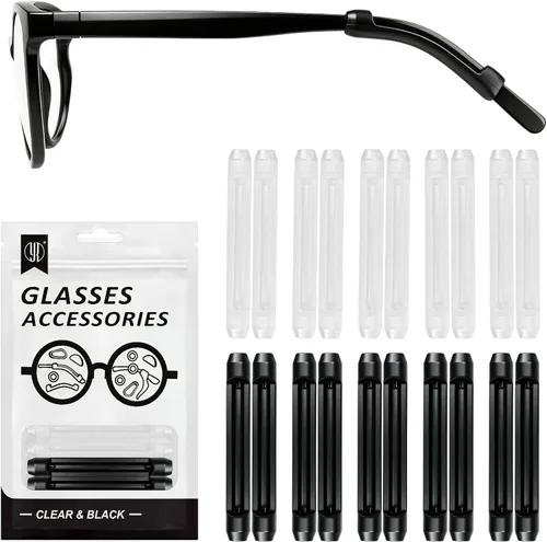 Miniatura 9 de YR Soft Silicone Eyeglasses Temple Tips Sleeve Retainer, Anti-Slip Elastic Comfort Eyeglass Ear Grippers for Eyeglasses Sunglasses Reading Glasses