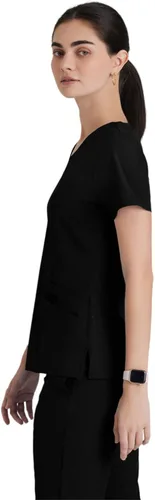 Miniatura 3 de Barco ONE - Top de 5 bolsillos con cuello en V para mujer, elástico en 4 direcciones