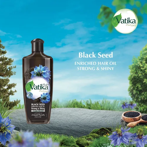 Miniatura 3 de Vatika Naturals Dabur - Aceite para el cabello enriquecido con semillas negras – Suero fortalecedor y potenciador del brillo con extracto