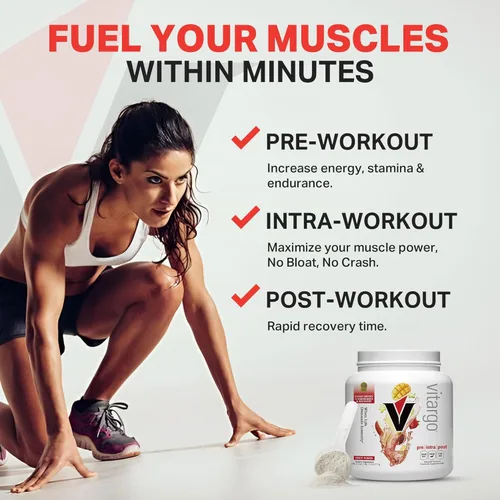 Miniatura 4 de Vitargo Polvo de carbohidratos, reposición de glucógeno muscular 2 veces más rápida, ponche de frutas de 1.7 libras, Pre, Intra y Post, polvo