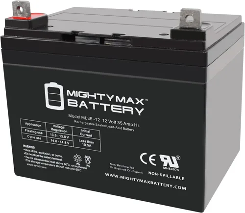 Miniatura 5 de ML35-12INT - 12 voltios 35 AH, terminal de rosca interna (INT), batería recargable SLA AGM y batería SLA de 5 AH - Producto de la marca Mighty Max