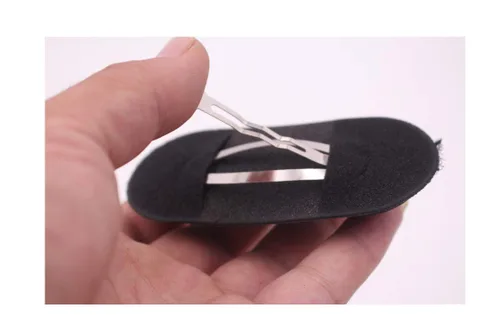 Miniatura 2 de Erioctry Pinzas para el cabello, 10 piezas de esponja negra de espuma con volumen para el cabello para mujeres y niñas