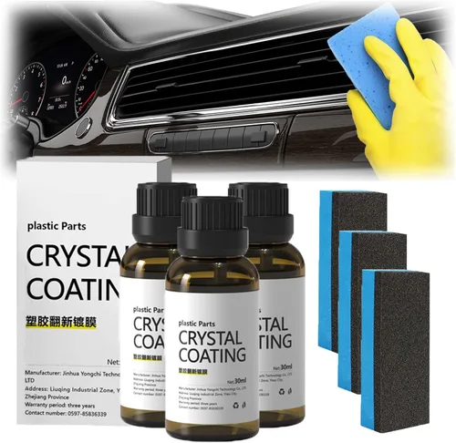Miniatura 10 de Revestimiento de cristal para plástico del carro, revestimiento de cristal de piezas de plástico, agente de renovación de piezas de plástico para 2