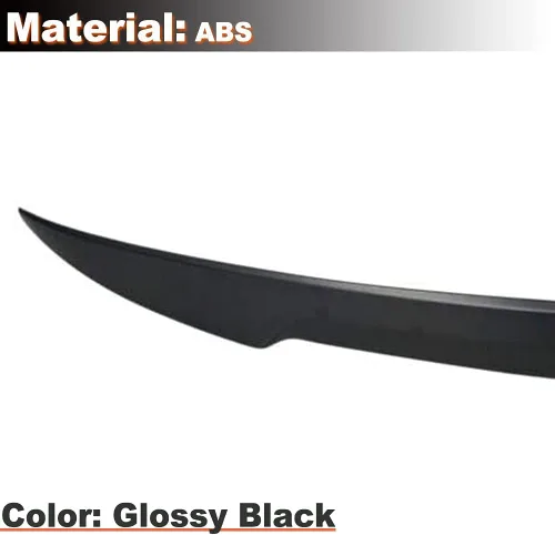 Miniatura 4 de Alerón Duckbill para Maletero Trasero Compatible con Volkswagen VW Jetta Sedan 2011-2018 Material ABS Negro Brillante Alerón Ala Labio Highkick