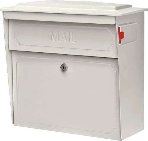 Miniatura 10 de Mail Boss 7179 Buzón de pared con cierre de bloqueo de seguridad para casa adosada, Blanco Alpino