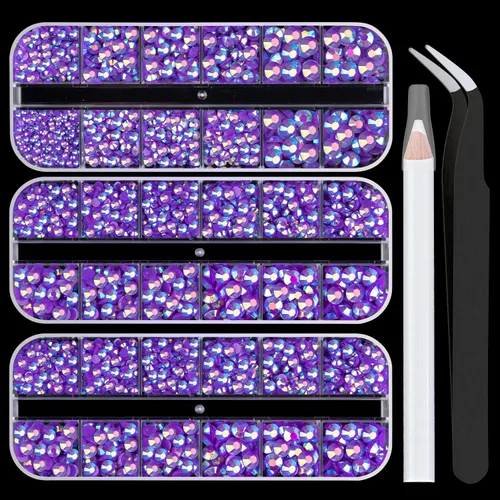 Miniatura 28 de 30000 diamantes de imitación de resina para deslumbrar con pegamento de joyería B7000, gemas de imitación doradas para manualidades, ropa, vasos