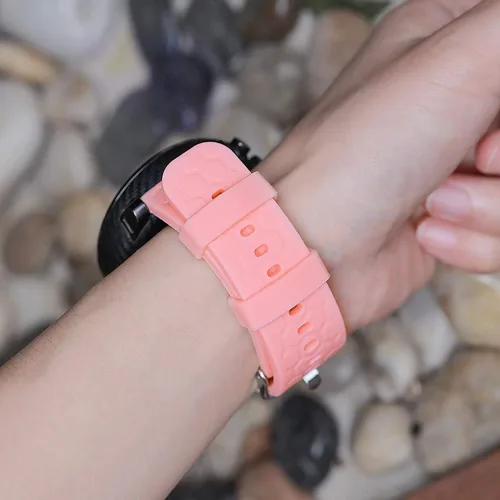 Miniatura 5 de Correas de reloj compatibles con SKG V3 Smart Watch, pulsera de silicona suave, ajustable, de liberación rápida, correa de repuesto para reloj