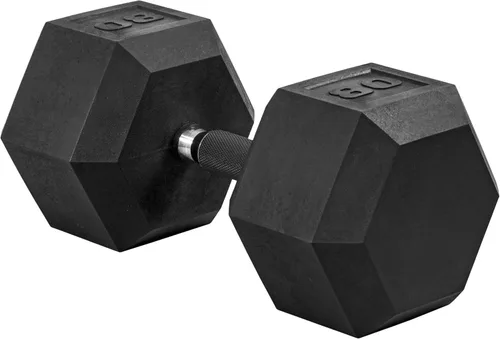 Miniatura 97 de CAP Barbell Peso de la mancuerna hexagonal recubierta, individual, 10-120 libras, múltiples opciones