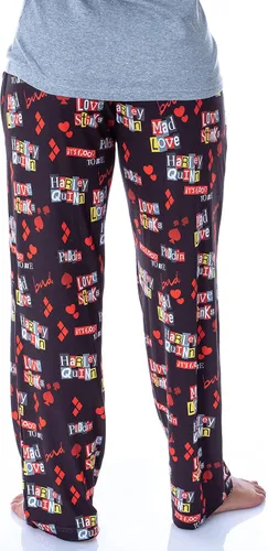 Miniatura 4 de DC Comics Womens Harley Quinn Love Stinks Loungewear Pajama Pants