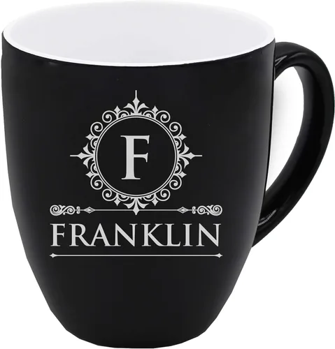 Miniatura 5 de The Wedding Party Store Taza personalizada grabada para café y café con leche - Taza personalizada para café y té (Negro)