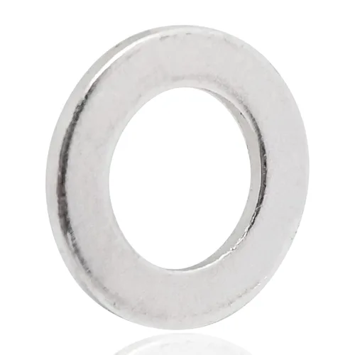 Arandela plana de aluminio, arandelas redondas plateadas, acabado liso, 0.315 in de identificación, 0.551 in de diámetro exterior, 0.039 in de