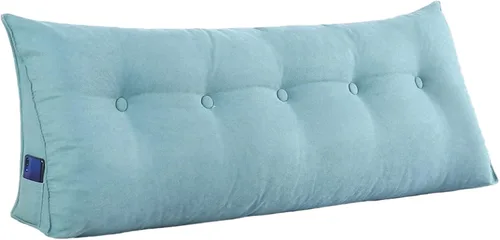 Miniatura 7 de Almohadas de cuña para sentarse en la cama, almohadas de lectura, almohada triangular con funda de almohada extraíble, cojín de respaldo para sofá