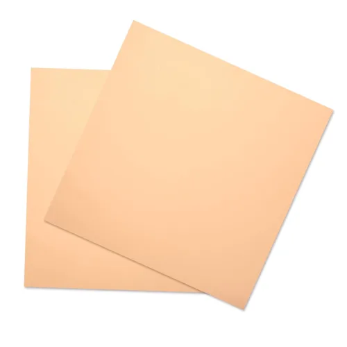 Miniatura 5 de 2PCS Láminas de Cobre Puro 12"x 12"x 0.02", Calibre 24 (0.5mm) de Grosor, 99.9% Metal Cu, Placas de Cobre con Película Adherida, Lámina de Placa