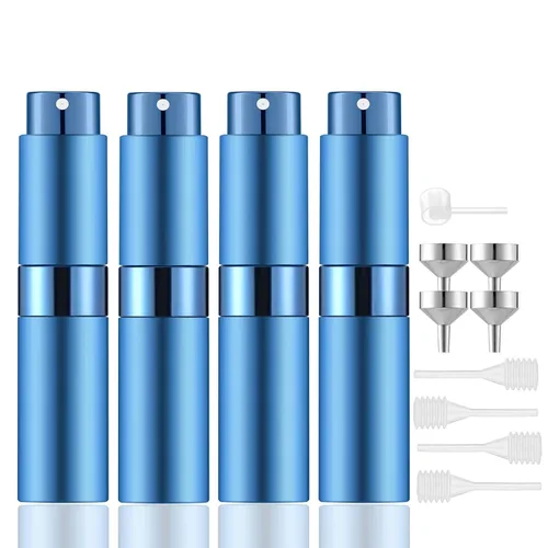 Miniatura 9 de Lil Ray 8 ml/14 piezas Atomizador de Perfume Portátil Mini, Botella de Spray Pequeña Recargable Vacía para Viaje, Vaporizador de Colonia de Bolsillo