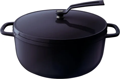 Miniatura 17 de Olla para Horno Holandés Vermicular 2.0 Olla de Hierro Fundido Esmaltada Ligera 18cm (2 qt) No Tóxica Compatible con Inducción Horno Mate