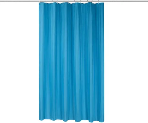 Miniatura 6 de Simple&Opulence Cortina de ducha de tela sólida con ganchos para baño, extralarga, 72 x 78 pulgadas, impermeable, lavable a máquina, juego