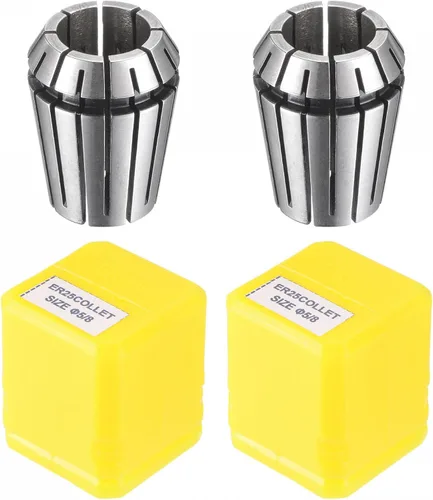 uxcell ER25 Spring Collet 5/8 "Chuck para máquina de grabado CNC Torno herramienta de fresado 2 unids