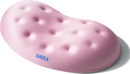 Miniatura 7 de BRILA Almohadilla de Soporte Ergonómica de Espuma Viscoelástica para Reposamuñecas de Ratón para Computadora, Laptop, Trabajo de Oficina