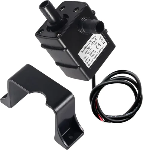 Miniatura 3 de Mini bomba de agua sumergible de 12 V CC, 240 L/H 5 W, ultra silenciosa, microbomba sin escobillas, bomba de agua de cabezal de bombeo de 3M para 1