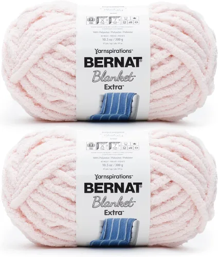 Miniatura 32 de Bernat - Estambre para mantas Extra Negro, 2 paquetes de 300g/10.5 onzas, poliéster, #7, jumbo, tejido de punto/ganchillo