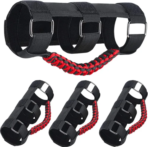 Asas de agarre de barra antivuelco, agarres de mano, accesorios de paracord, agarre manual para Jeep Wrangler JL JK TJ YJ Gladiator Sahara Rubicon 4