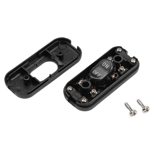 Miniatura 4 de Interruptor de cable en línea AC 250V 6A Interruptor DPST de control de encendido/apagado, [para lámpara, iluminación de dormitorio] - 2.4 x 1