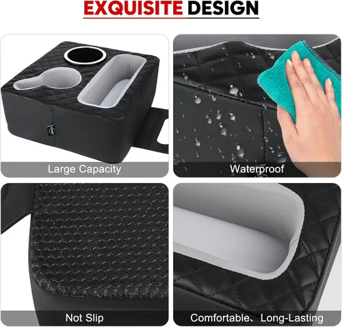 Miniatura 5 de Portavasos para automóvil, organizador de asiento trasero del automóvil, organizador de cama de camión, expansor de portavasos de sofá para sofá