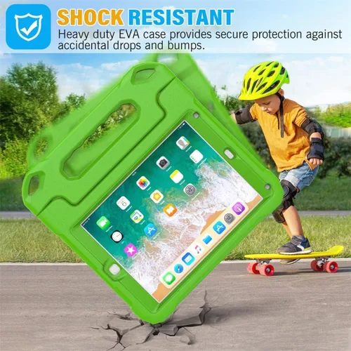 Miniatura 5 de SUPLIK Funda para niños para iPad de 5ª/6ª generación (9.7 pulgadas, 2017/2018), iPad Air 1 y Air 2 y Pro 9.7 Funda con protector de pantalla, Verde