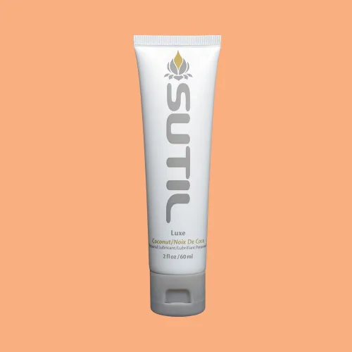 Miniatura 6 de SUTIL Lubricante personal a base de agua, sabor a coco, ligero, antiadherente, deslizamiento de larga duración con ácido hialurónico, sin glicerina