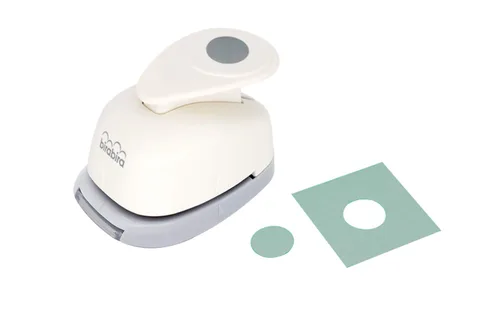 Bira - Perforadora de palanca de acción de 3/4 de pulgada y 0.75 pulgadas para manualidades de papel, álbumes de recortes, tarjetas de arte (círculo