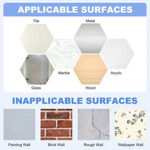 Miniatura 7 de VIS'V Soporte adhesivo para maquinilla de afeitar, ganchos de pared para él y ella, metal, impermeable, blanco, 2