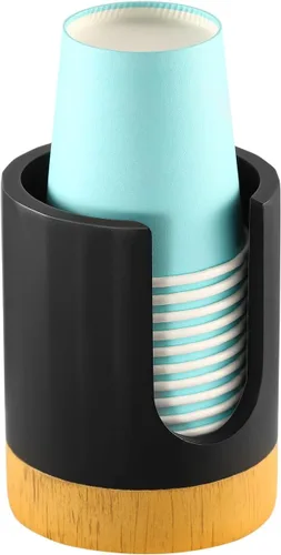 Miniatura 11 de Luxspire Dispensador de Vasos para Baño, Dispensador de Vasos Dixie de 3oz, Portavasos Dixie de Resina, Portavasos de Papel Desechable para Baño