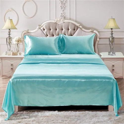 Miniatura 6 de Versatile Bedding Juego de ropa de cama de 3 piezas, tela de satén sedosa ultra suave, mejor juego de 3 piezas de alta calidad, fácil cuidado, 1
