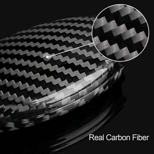 Miniatura 6 de T-carbon Funda para llavero compatible con Mercedes Benz, protector de llavero de fibra de carbono real para Benz SLC SLC, funda para llave