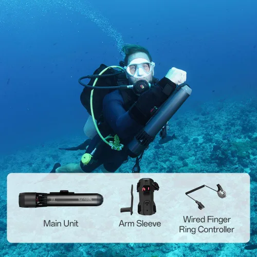 Miniatura 6 de Waydoo Subnado Underwater Scooter Main Unit, Gray/Red