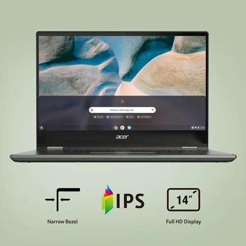 Miniatura 7 de Laptop Acer Chromebook Spin 514 CP514-1H-R0VX AMD Ryzen 3 3250C Pantalla táctil FHD IPS de 14" 8GB DDR4 64GB eMMC Wi-Fi 5 Cámara web HD