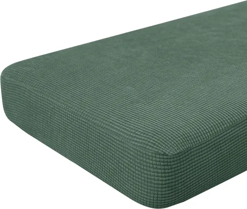 Miniatura 21 de Hokway Fundas de cojín elásticas para sofá Fundas de cojín para sofá Fundas de cojín de asiento de sofá Funda protectora de cojín(Chocolate, Mediano)