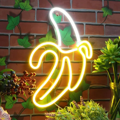Miniatura 3 de ADVPRO Banana Flex - Letrero de neón LED de silicona azul y rojo st16s33-fnu0042-br
