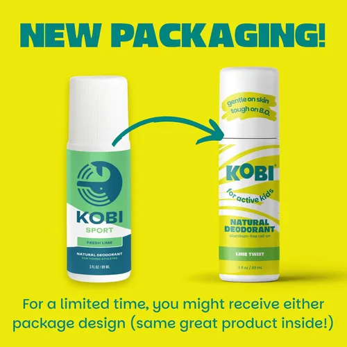 Miniatura 2 de Kobi Desodorante para Niños Activos, Adolescentes, Niños, Niñas - Natural, Sin Aluminio, Fuerza Deportiva - Giro de Lima