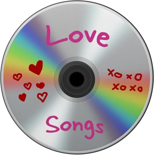 Miniatura 3 de Love Songs CD Retro Compact Disc Vintage 80s 90s Music Hits PopSockets intercambiables PopGrip
