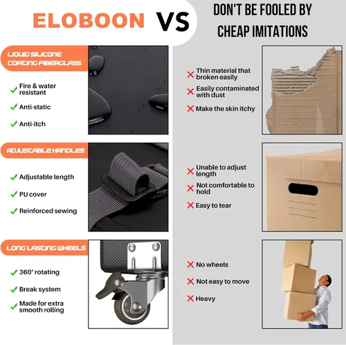 Miniatura 5 de Caja de archivos con cerradura, caja de documentos ignífuga con ruedas, caja organizadora de archivos plegable, caja de almacenamiento de archivos